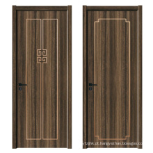 Design moderno de boa qualidade Light Luxury Pintura portas grátis apartamento mdf folha de pele de madeira go-q0013